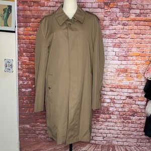 Vintage Oleg Cassini Dark Tan All Weather Thermolite Insulated Trench …